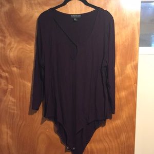 Plum bodysuit